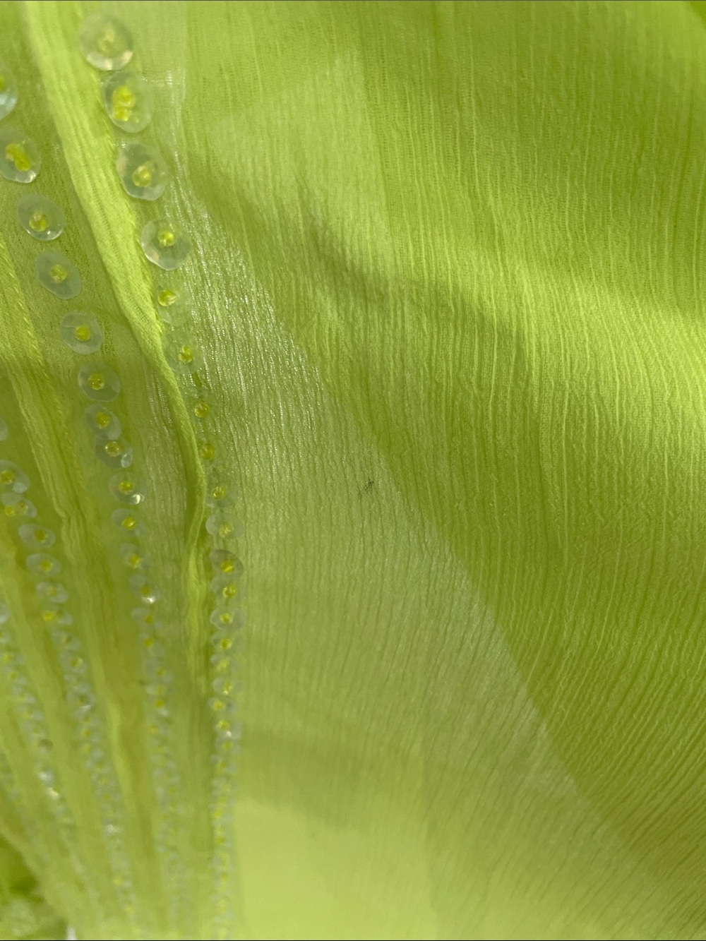 Lime Embellished V-Neck Women's cover up in lime - Picture 4 of 9
